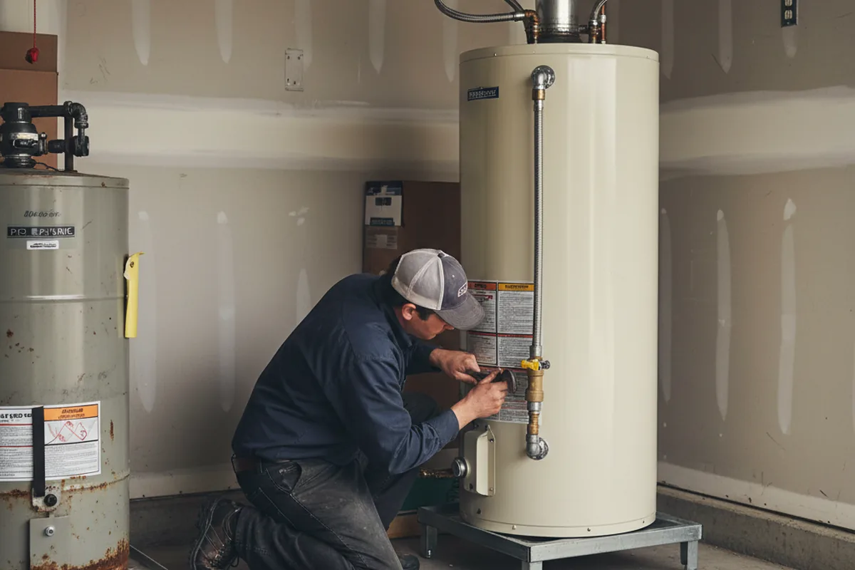 Water heater and shutoff valve replacement in Parowan